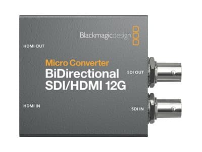 Blackmagic Micro Converter BiDirectional SDI/HDMI 12G - 12G-SDI/HD-SDI/SDI ja HDMI kaksisuuntainen video- ja audiomuunnin