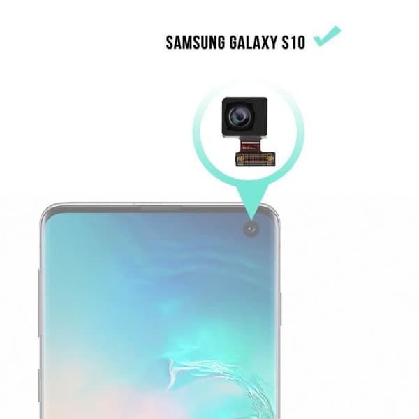 Frontkamera - Samsung - Galaxy S10 - Ersättning - Svart - 100% Ny