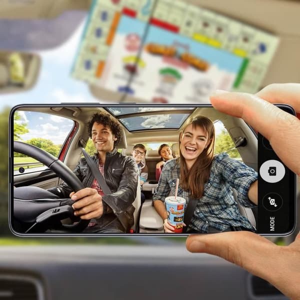 Samsung Galaxy A51 främre kamera - svart främre utbyteslins