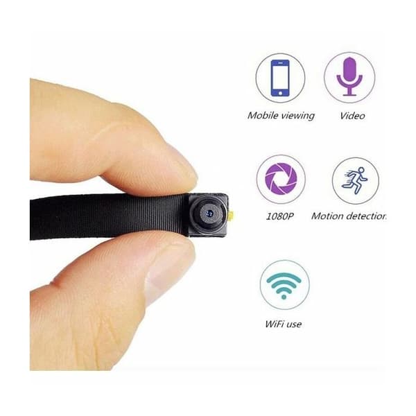 Full HD 1080P WIFI IP Fjärrstyrd spionkamera * Internt batteri: litiumjon * Batteritid: Flera dagar * Anslutning: USB