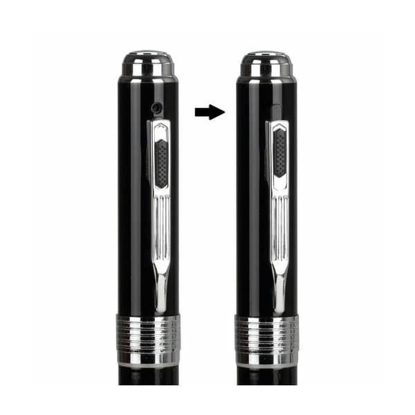 Penna med Full HD 1080P dold kamera svart och guldfärg * Internt batteri: Litium-jon * Batteritid: upp till 3 timmar i