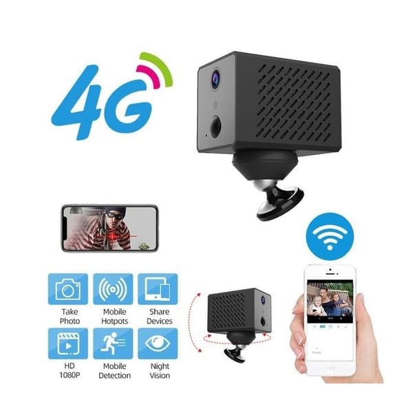 4G HD 1080P mini övervakningskamera 2 års standbytid