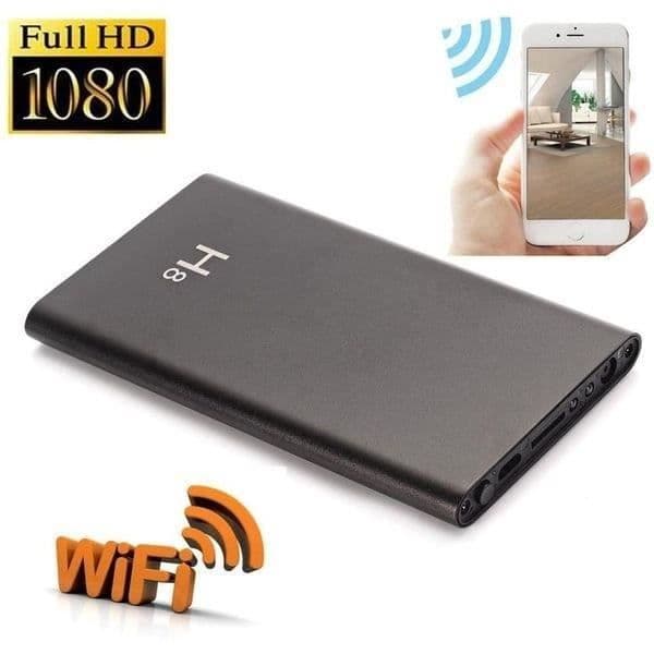 Power Bank med 1080P HD spionkamera Wifi-rörelsedetektor * Internt batteri: litiumjon * Batterilivslängd: Flera dagar