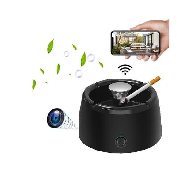 Askfat med luftfilter Wifi IP Full HD 1080P spionkamera