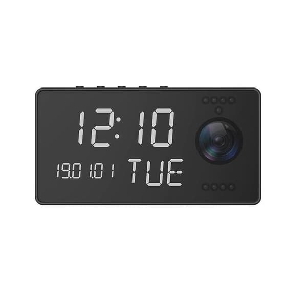 Full HD 1080P Wifi P2P spionkamera väckarklocka med mörkerseende