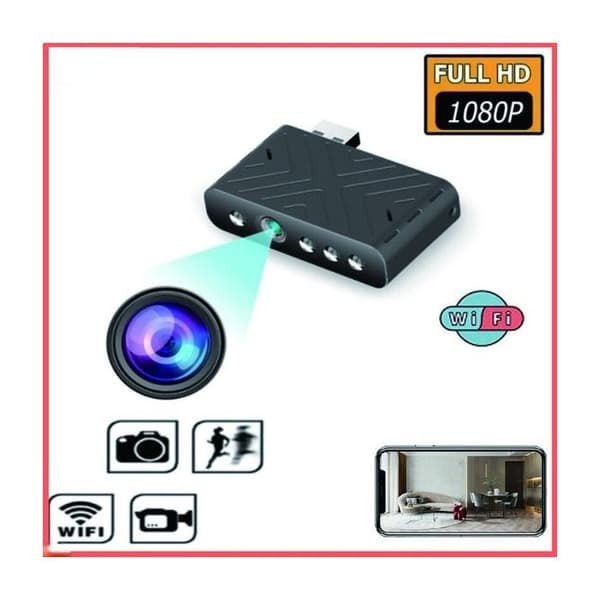 Mini WIFI IP Full HD 1080P spionkamera med infraröd vision