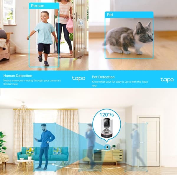 TP-Link Tapo Pan/Tilt AI Home Security Wi-Fi-kamera