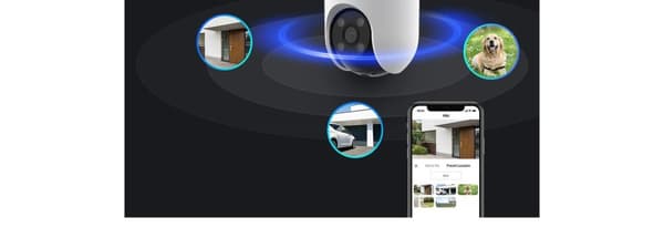 EZVIZ H8c Turret IP-sikkerhedskamera Indendørs og udendørs 1920 x 1080 pixels Loft/væg