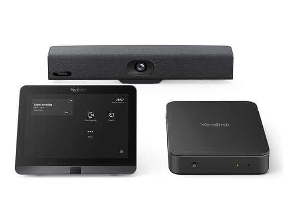 Yealink MVC Series MVC340 - For Microsoft Teams Rooms - videokonferansesystem (MCore Pro Mini-PC, MTouch E2-berøringspanel, UVC34 All-in-One-videobar