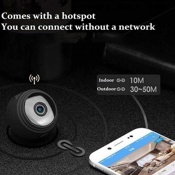 1080P HD spionkamera, trådlös spionkamera, mikrospionkamera med rörelsesensor, mörkerseende[292]