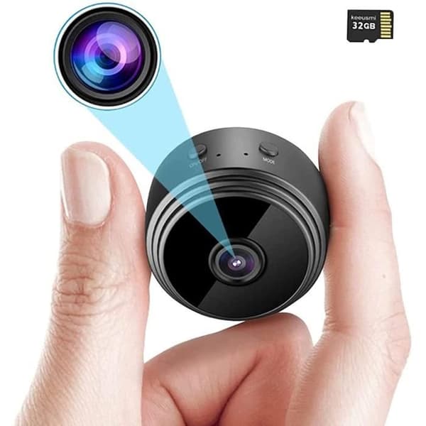 1080P HD spionkamera, trådlös spionkamera, mikrospionkamera med rörelsesensor, mörkerseende[292]