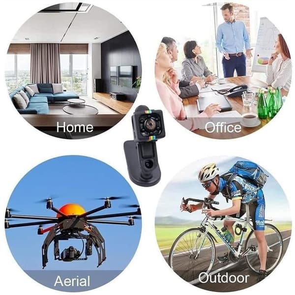 Mini Hidden Spy Camera - Trådlös - 1080P SQ11 HD - Night Vision - Svart