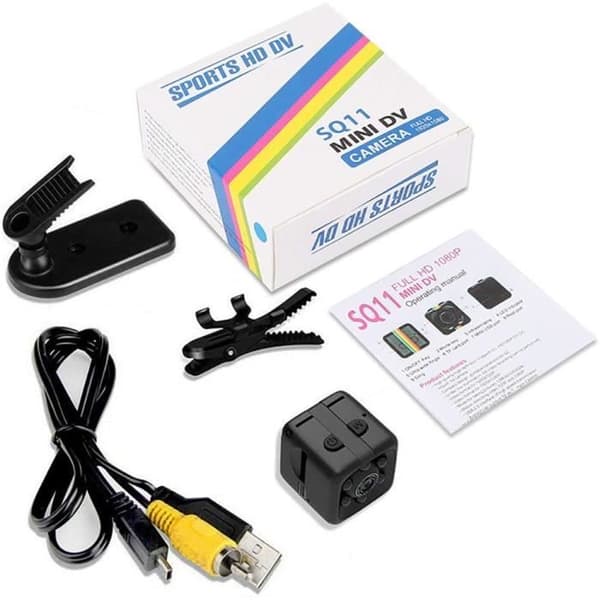 Mini Hidden Spy Camera Full HD 960P - Svart - Night Vision - Rörelsedetektering