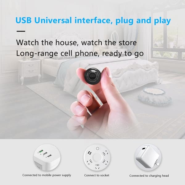 Home Security WiFi Camera 1080P Body Recognition Night Vision