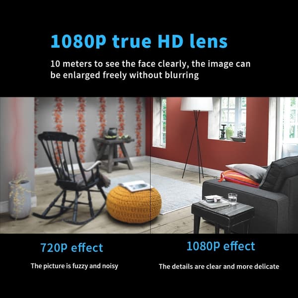 Home Security WiFi Camera 1080P Body Recognition Night Vision