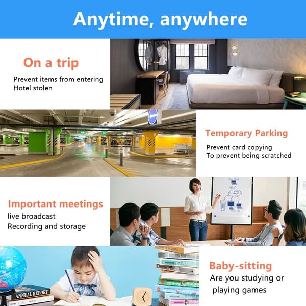 Home Security WiFi Camera 1080P Body Recognition Night Vision