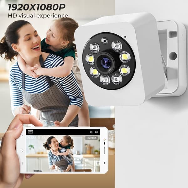 Smart hjemmesikkerhet menneskelig skjerm 1080 HD trådløst WiFi-kamera