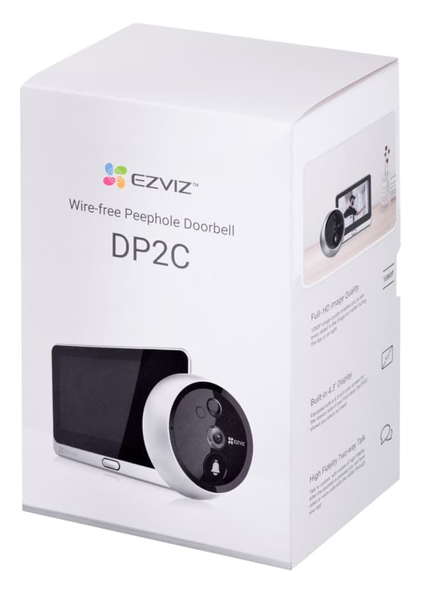 TRÅDLÖS WIFI DÖRRKLOCKA MED SÖKA EZVIZ DP2C CS-DP2C