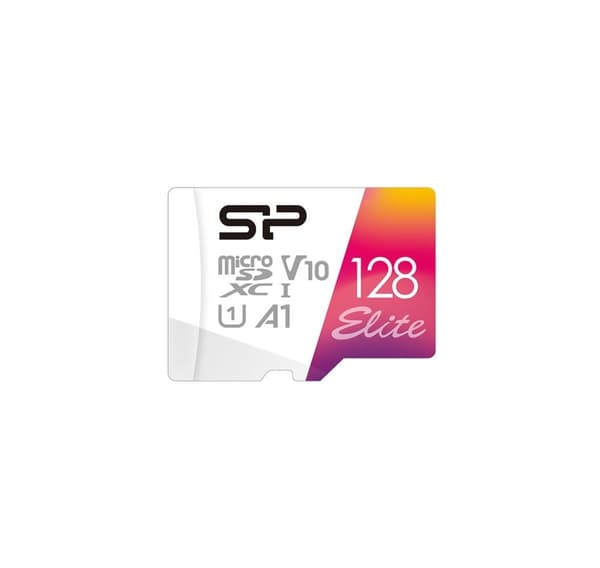 Silicon Power minnekort microSDXC 128GB Elite + adapter