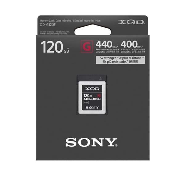 Sony hukommelseskort XQD G 120GB 440/400MB/s