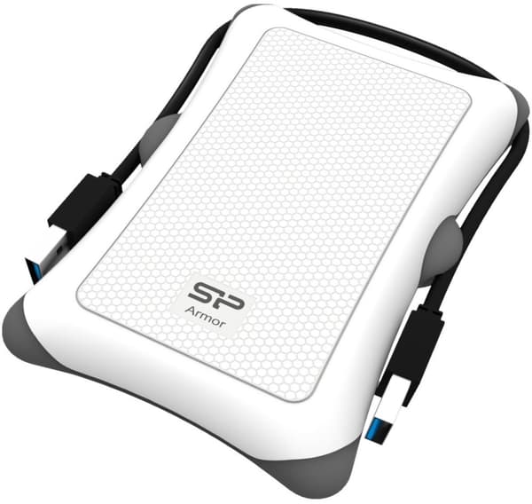 Silicon Power ulkoinen kovalevy 1TB Armor A30, valkoinen