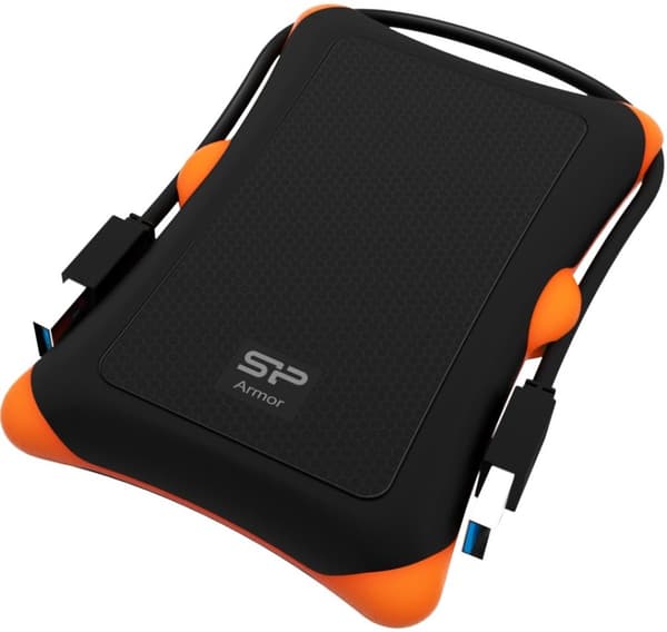 Silicon Power ulkoinen kovalevy 1TB Armor A30, musta