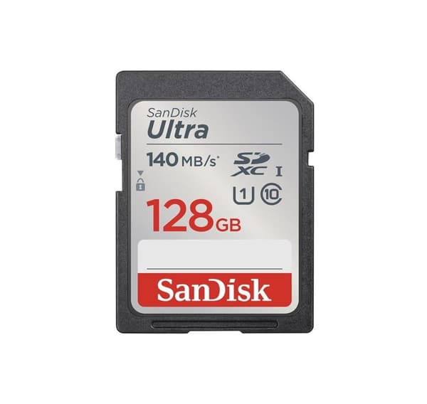 Sandisk minnekort SDXC 128GB Ultra 140MB/s