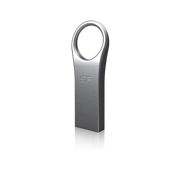 Silicon Power flashdrev 16GB Firma F80, sølv Titanium