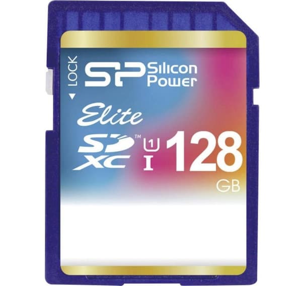 Silicon Power minnekort SDXC 128GB Elite