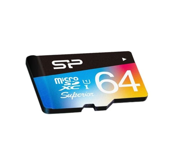 Silicon Power -muistikortti microSDXC 64GB Superior UHS-I U1 + sovitin