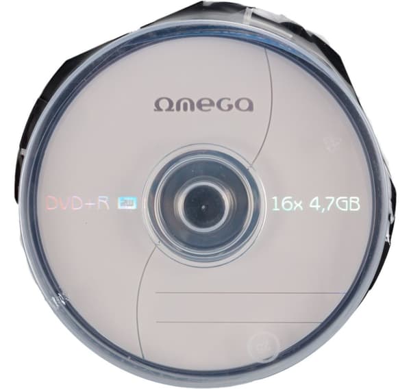 Omega DVD+R 4,7GB 16x 25stk spindel