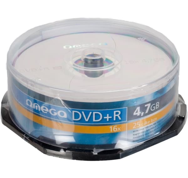Omega DVD+R 4.7GB 16x 25kpl kara
