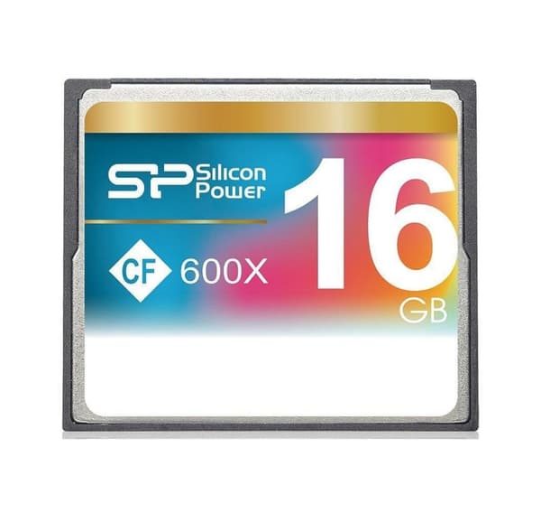 Silicon Power minnekort CF 16GB 600x
