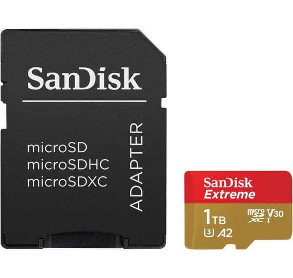 Sandisk minneskort microSDXC 1TB Extreme + adapter