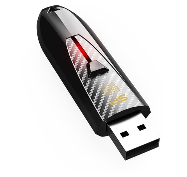 Silicon Power minnepinne 32GB Blaze B25 USB 3.0, svart Sort