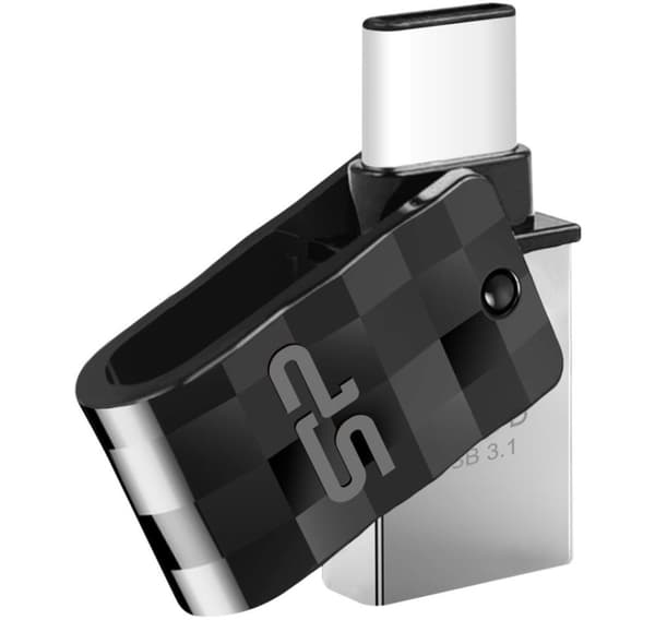 Silicon Power flashdrev 16GB Mobile C31 USB-C, sort