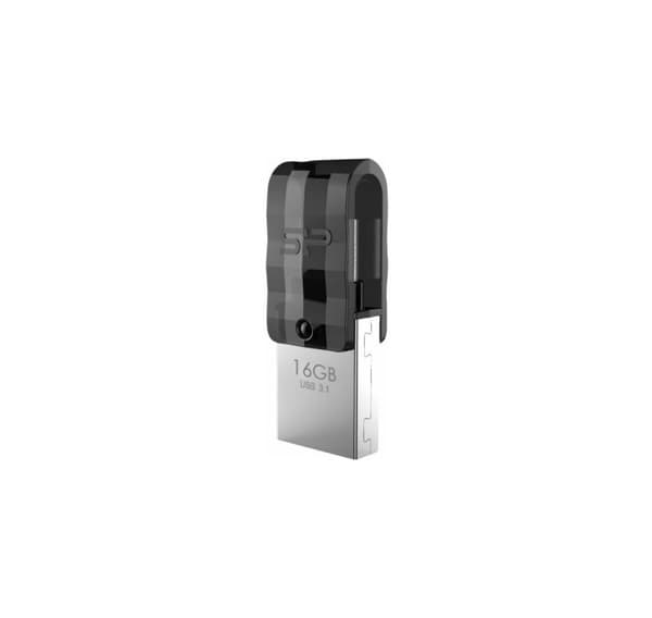 Silicon Power flashdrev 16GB Mobile C31 USB-C, sort
