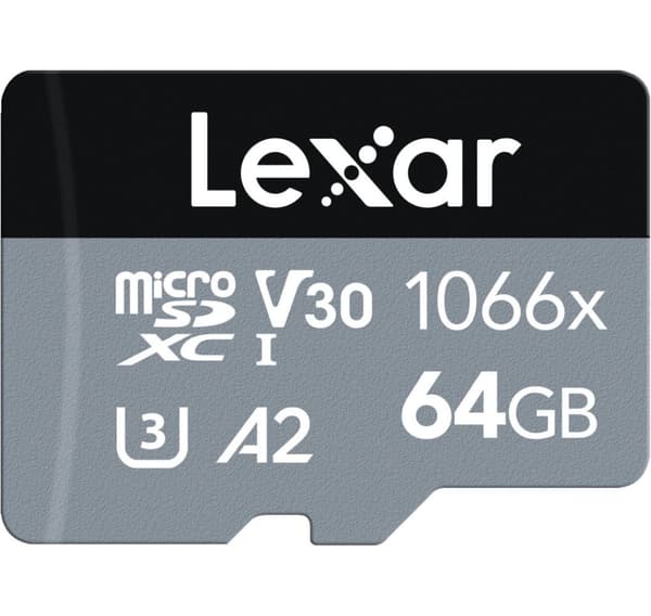 Lexar minneskort microSDXC 64GB Professional 1066x UHS-I U3
