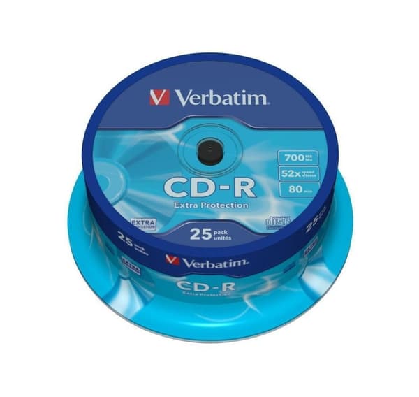 Verbatim CD-R Extra Protection 700MB 52x 25stk spindel