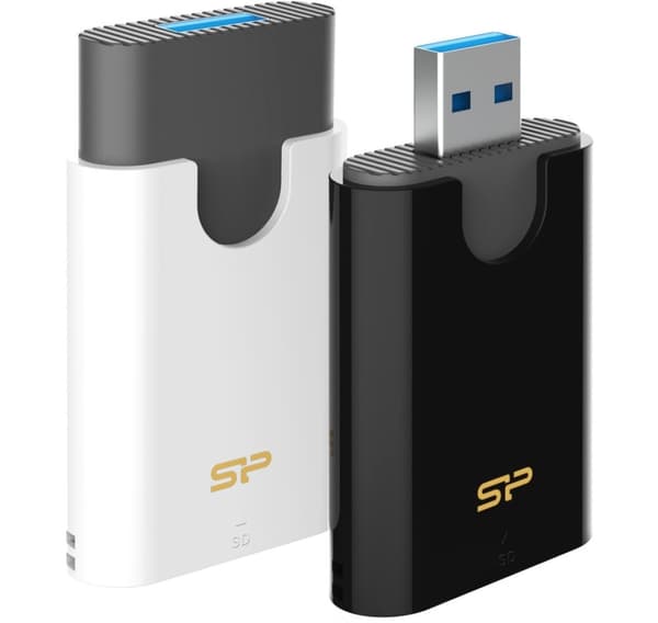 Silicon Power -muistikortinlukija Combo USB 3.2, musta