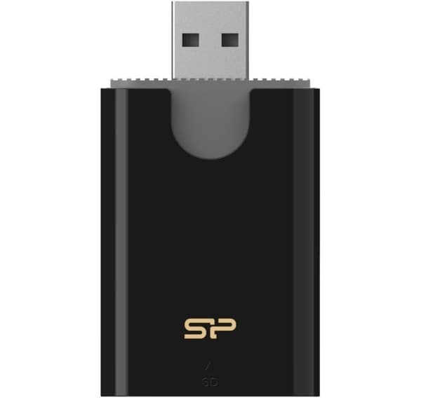 Silicon Power -muistikortinlukija Combo USB 3.2, musta