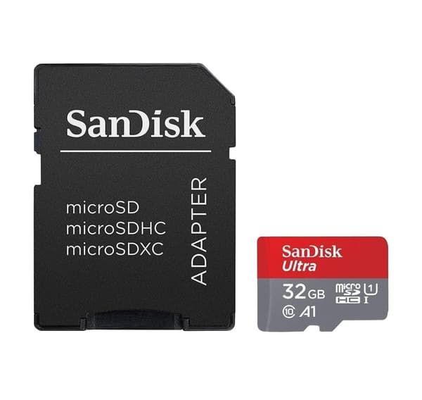 Sandisk minnekort microSDHC 32GB Ultra 120MB/s A1 + adapter