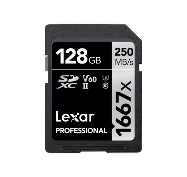 Lexar minnekort SDXC 128GB Professional 1667x UHS-II U3 V60