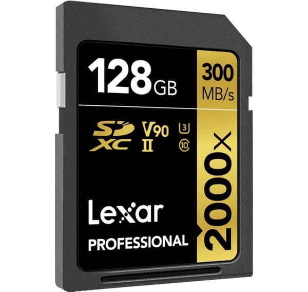 Lexar minneskort SDXC 128GB Professional 2000x UHS-II U3 V90