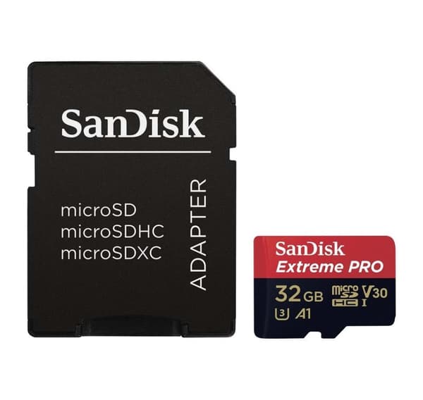 SanDisk minneskort microSDHC 32GB Extreme Pro V30 A1