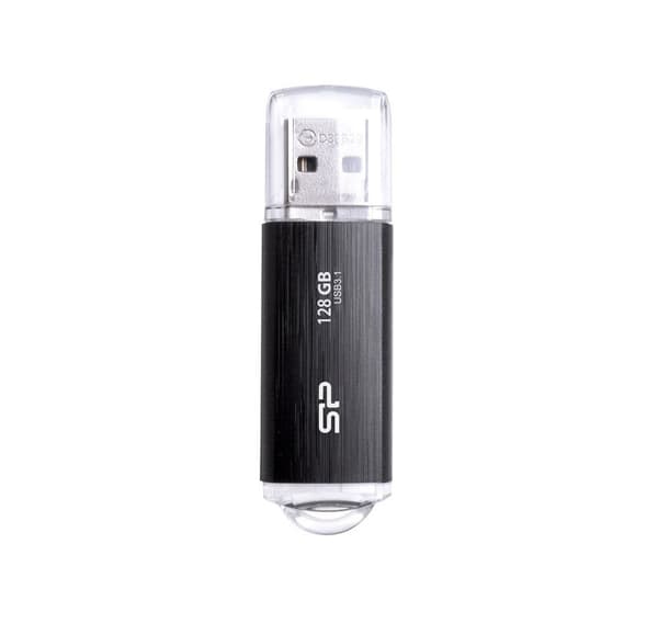 Silicon Power flash-stasjon 128GB Blaze B02 USB 3.2, svart Sort