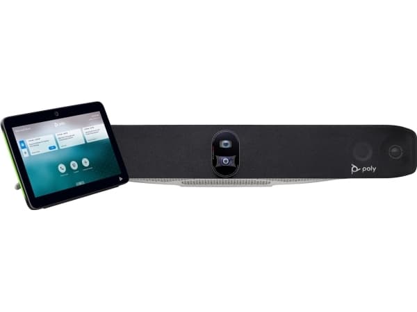 Poly Studio X70 - Alt-i-ett-videobar (videolinje, Poly TC10-berøringskontroller) - Zoom Certified, Certified for Microsoft Teams, Google Meet Certifi