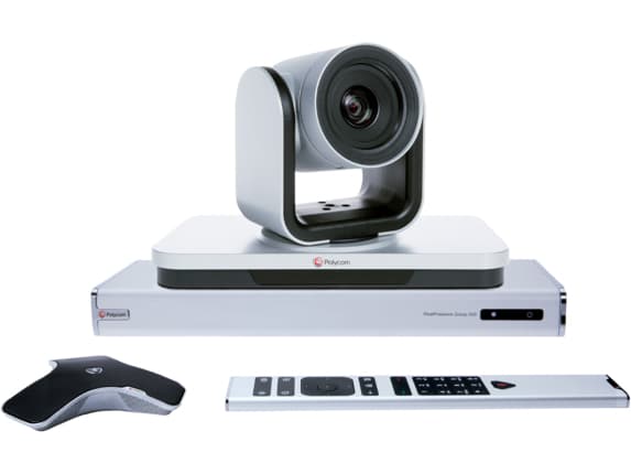 Poly RealPresence Group 500 - Paket för videokonferens (RealPresence Group Microphone Array, RealPresence Group 500 codec) - silver - med EagleEye IV