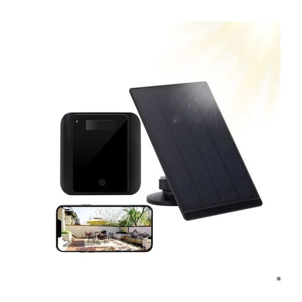 Spionkamera - 1080P HD - Wi-Fi - Solpanel - PIR-rörelsedetektor
