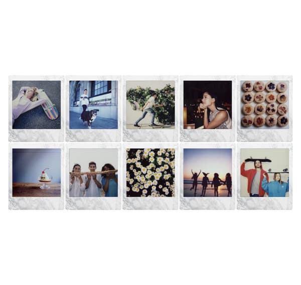 Fujifilm Instax Square 1x10 vit marmor
